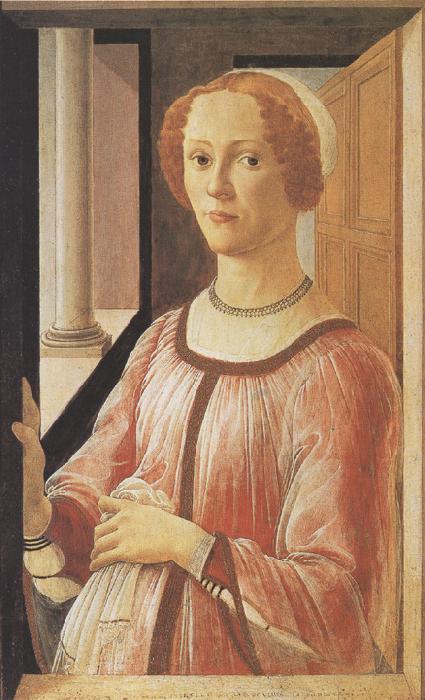 Sandro Botticelli Portrait of Smeralda Brandini (mk36) Sweden oil painting art